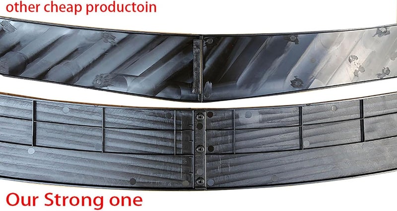 Propartauto Universal Round Front Bumper Lip Body Kit Spoiler for Honda Civi BMW Audi Benz Mazda Strut Rod Tie Support Bars 8"-11" - Image 4